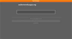 Desktop Screenshot of andwewerehungry.org
